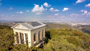 photo of ariel view of Husarentempel, Gemeinde Mödling, Austria.