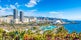 Photo of aerial view of beautiful landscape with Santa Cruz, capital of Tenerife, Canary island, Spain.