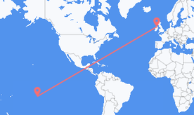 Flights from French Polynesia to Northern Ireland