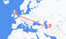 Flights from Turkmenistan to England