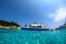 From Lefkimmi: Syvota, Blue Lagoon and Cave Sunset Cruise