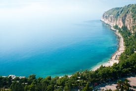 Photo of aerial view of Tolo and its bay, Greece.