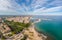 photo of aerial panorama view of the coastline Cambrils, Costa Dourada, Catalonia, Spain.