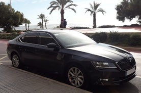 Transfer Benidorm - Alicante Lufthavn i privat bil max. 3 passagerer