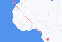 Flights from Kinshasa to Las Palmas