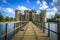 Photo of Historic Bodiam Castle and moat in East Sussex, England.