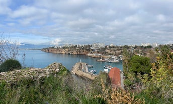 Harbor in the old city of Antalya Kaleici Old Town. Antalya, Turkey.