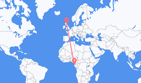 Flights from Gabon to Scotland