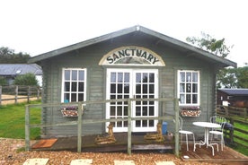 Peaceful Log Cabin next to Horse Field