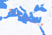 Flights from Tabuk to Barcelona