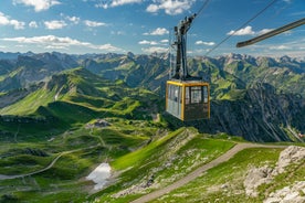 photo of an aerial view of Bolsterlang Ski resort  Allgäu, Bavaria, Germany.