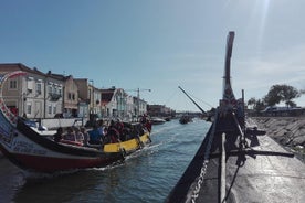 Aveiro, Costa Nova ströndin og Moliceiro báturinn, hálfur dagur frá Coimbra