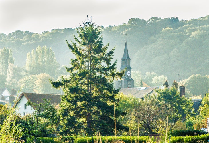 Photo of the magnificent medieval town of Lisieux in Normandy, France.