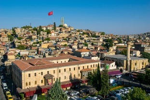 View of Ankara castle and general view of old town.