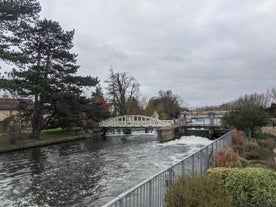 Photo of beautiful view of the city and university of Cambridge, United Kingdom.