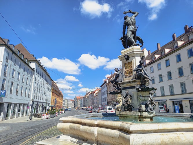 photo of view of Urban architecture of Augsburg (Germany).