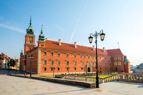 Photo of Royal Castle in the old town of Warsaw, Poland.