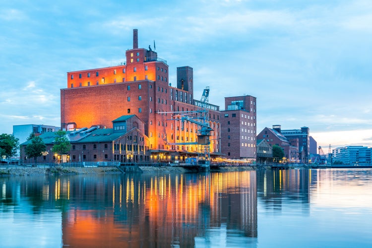 Photo of Bolero Restaurant in Inner harbor in Duisburg, Germany.