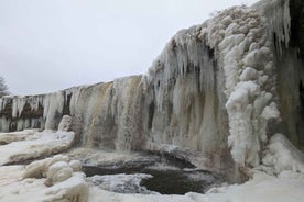 Frá Tallinn: Jägala foss og vetrar-piknik ferð