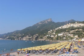 The Amalfi Coast by the sea, Positano Amalfi from Salerno