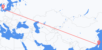 Flüge von Taiwan nach Dänemark