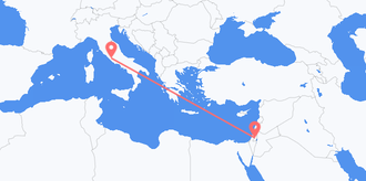 Flights from Israel to Italy