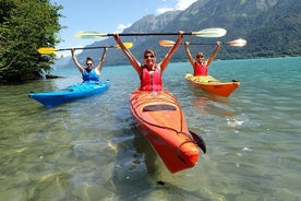 Excursión en kayak por el lago turquesa de Brienz