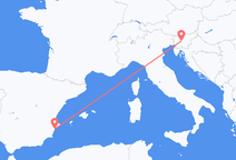 Alicante to Ljubljana