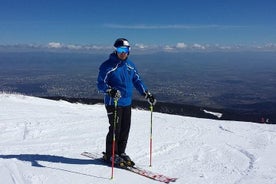 一日でスキーを学ぶ、ヴィトシャ山、ソフィア、ブルガリア