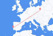 Flyrejser fra Lodz, Polen til Lissabon, Portugal