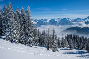 photo of village Ofterschwang in the Bavarian alps Germany.