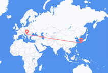 屋久島、鹿児島県からサラエボ行きのフライト
