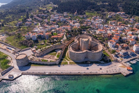 photo of drone shot of Kilitbahir Castle in Kilitbahir ,Turkey.