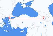 Flyrejser fra Jerevan, Armenien til Canakkale, Tyrkiet