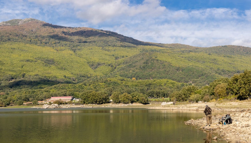 Morales reservoir in Rozas de Puerto Real. Madrid. Spain