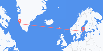Greenland to Åland Islands