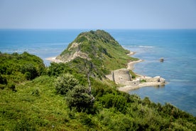 Photo of aerial view of the city Durres, Albania.