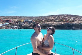 Private Boat, Blue lagoon, Crystal lagoon Comino, Gozo Malta Ultimate Highlights