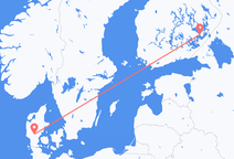 Flyrejser fra Savonlinna, Finland til Billund, Danmark