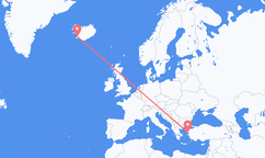 Flights from Reykjavík to Mytilene