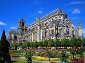 Photo of Tours aerial panoramic view. Tours is a city in the Loire valley of France.