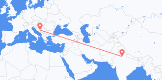 Vuelos de India a Bosnia y Herzegovina