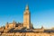 Photo of Giralda is the name given to the bell tower of the Cathedral of Santa Maria de la Sede of the city of Seville, in Andalusia, Spain. At its top is a ball called a jar on which stands the Giraldillo.