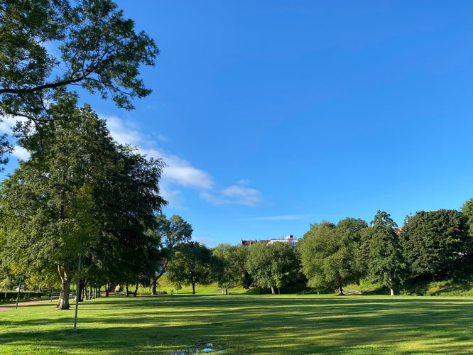 photo of Peel Park in Salford, Manchester, England.