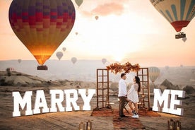 Wedding Proposal and Photoshoot with Hot Air Balloons