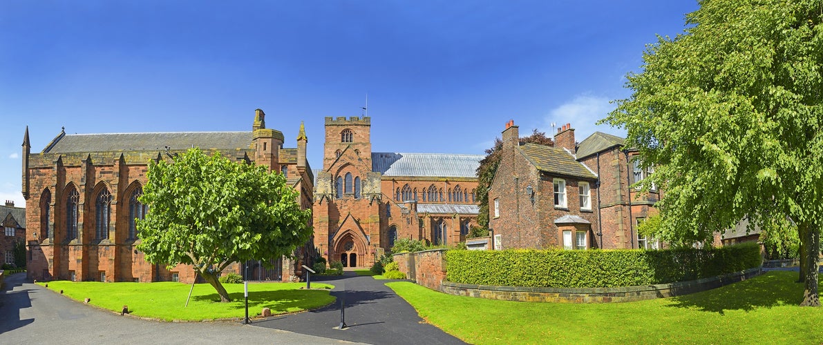 photo of Historic Center of Carlisle. Carlisle is a city and the county town of Cumbria, England.