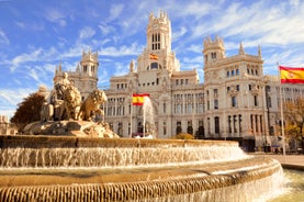 Photo of aerial view of Valladolid skyline, Spain.