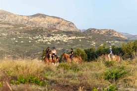 Heraklion: Finikia Hestaferð með Hádegis- eða Kvöldverði