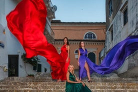 Corfu Flying Dress Photoshoot with Professional Photographer