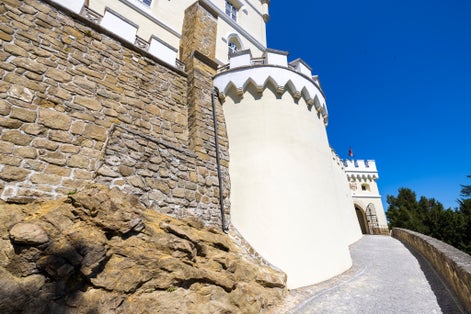 Photo of Trakoscan castle in rural Croatia.